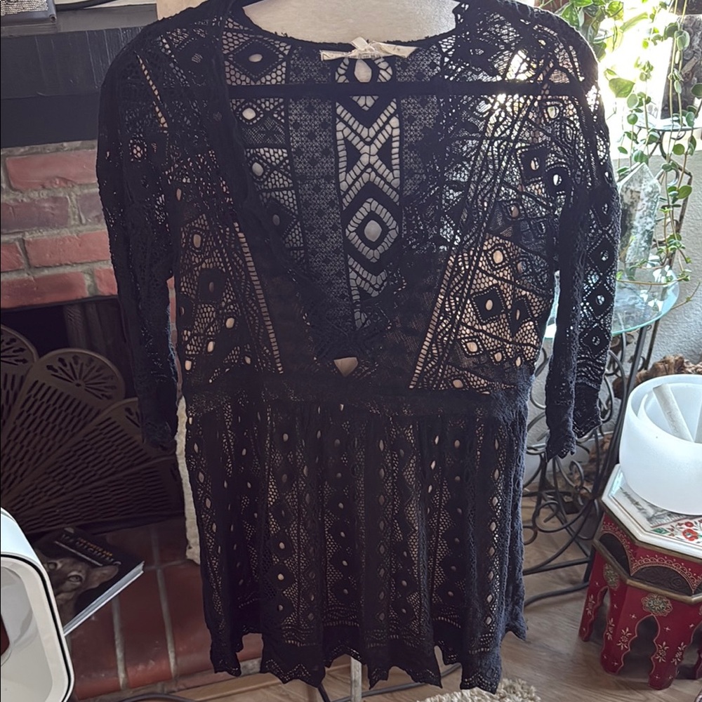 Jen's Pirate Booty Black Lace Dress